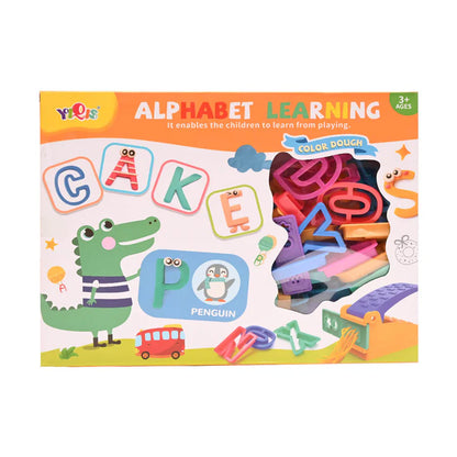 ALPHABET LEARNING COLOR DOUGH PLAY SET