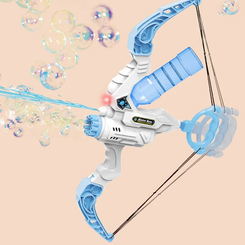 2-in-1 Bow and Arrow Water + Bubble Machine Gun