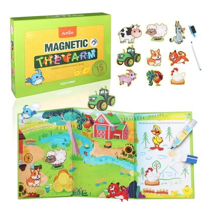 VC Art Magnetic Puzzle Learning Educational Toys for Kids Alphabet