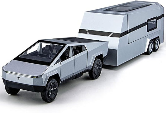 Tesla Cyber Truck Model Collection Enthusiasts Toy Pull Back Pick-Up Truck Metal Diecast Car