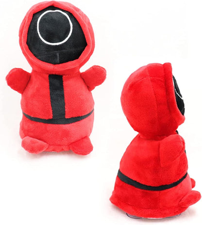 Squid Game Punch Me Plush Doll Toy, Electric Anti Stress Toy with Sound