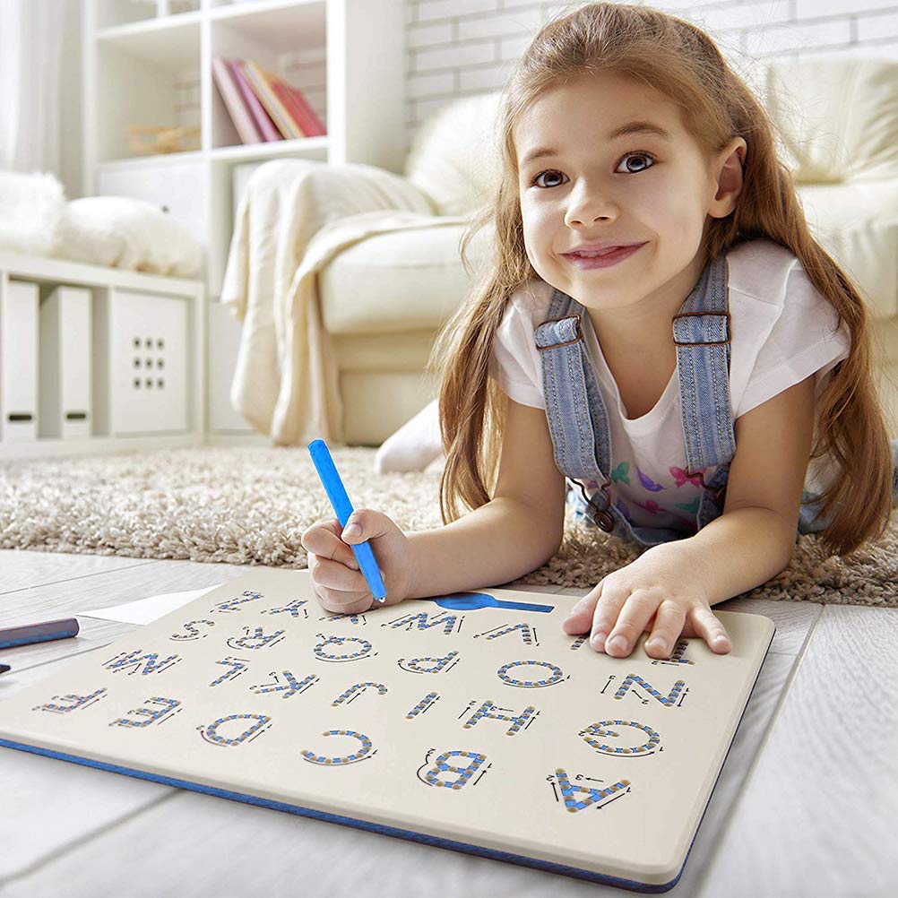 Magnetic Alphabet Tracing Board (For Kids)