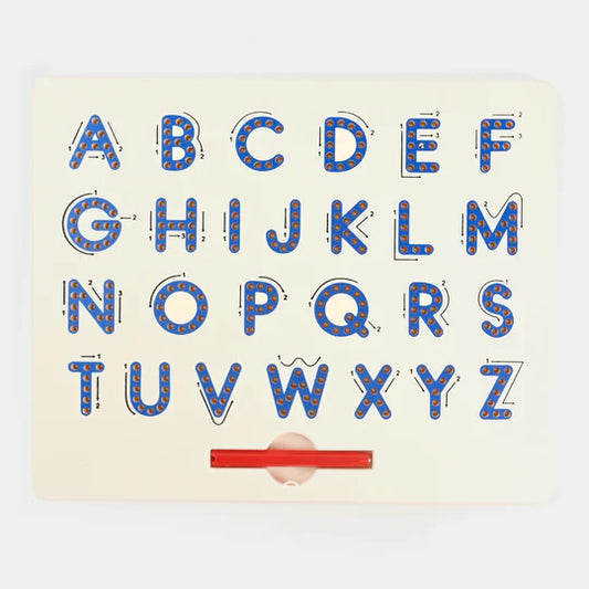 Magnetic Alphabet Tracing Board (For Kids)