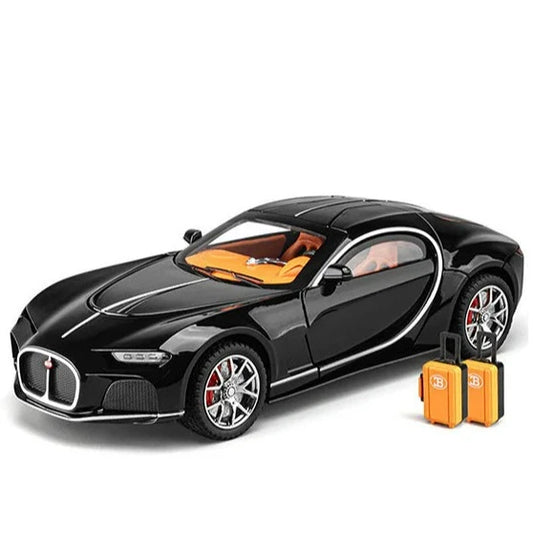 Bugatti Atlantic Metal Diecast Car - Black