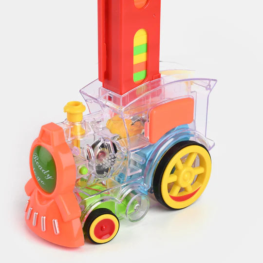 DOMINO ELECTRIC TRAIN WITH LIGHT & MUSIC (80 PCS Domino)