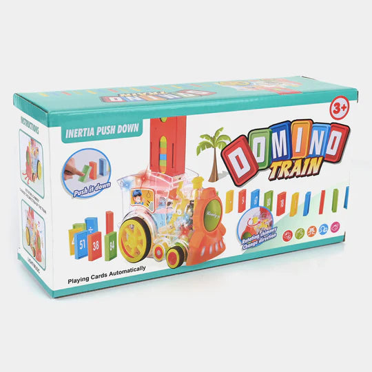 DOMINO ELECTRIC TRAIN WITH LIGHT & MUSIC (80 PCS Domino)