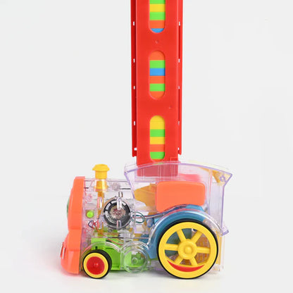 DOMINO ELECTRIC TRAIN WITH LIGHT & MUSIC (80 PCS Domino)