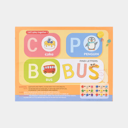 ALPHABET LEARNING COLOR DOUGH PLAY SET