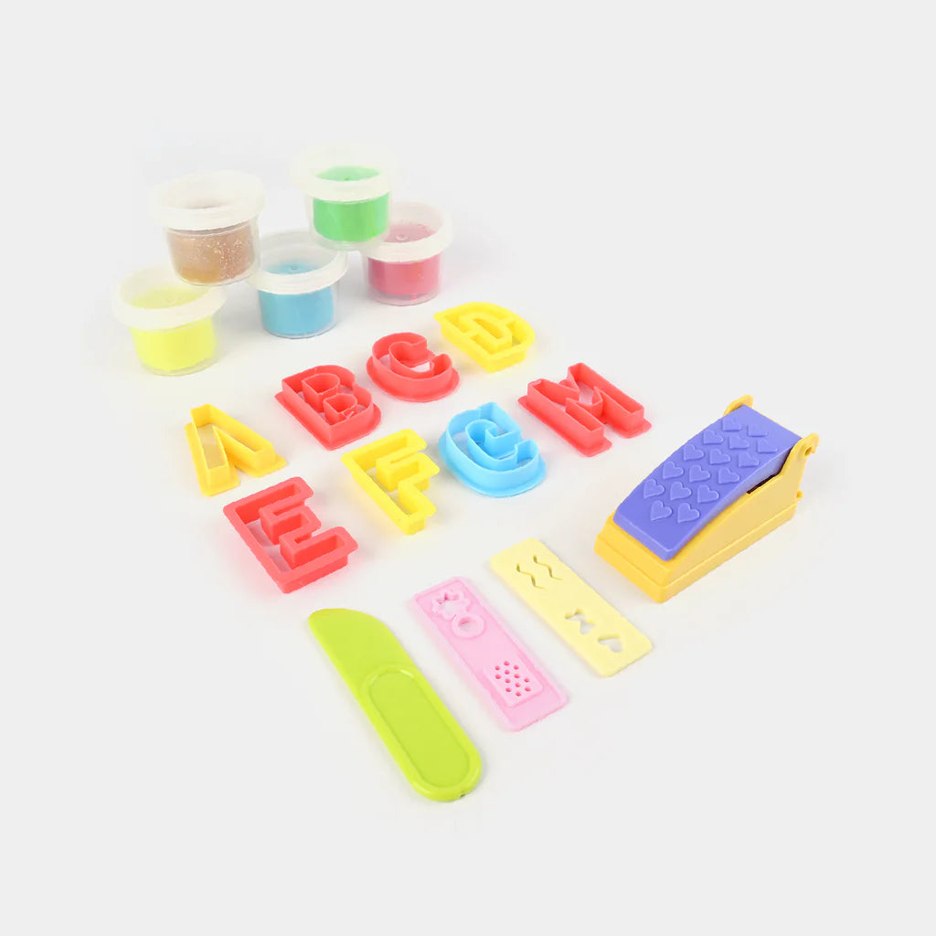 ALPHABET LEARNING COLOR DOUGH PLAY SET