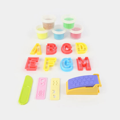 ALPHABET LEARNING COLOR DOUGH PLAY SET