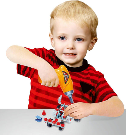 KIDS CONSTRUCTION TOOL KIT WITH BATTERY OPERATED DRILL (286 PCS)