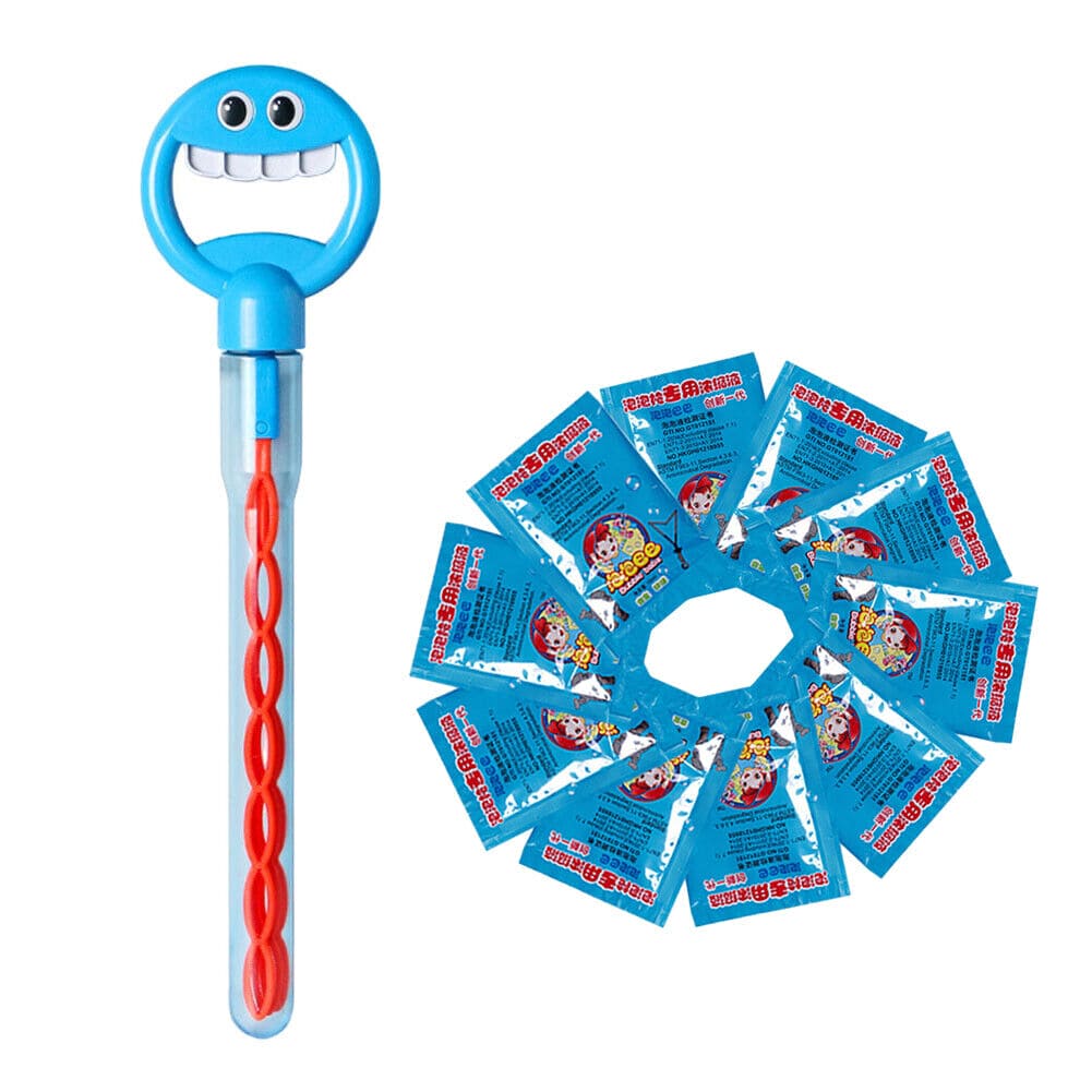 Smiling Face Bubble Stick (Pack Of 2 Stick With 5 Pack Bubbles Refill )