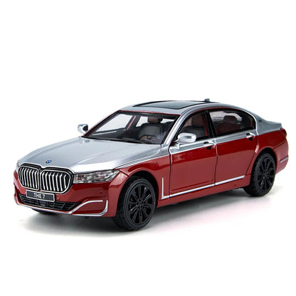 BMW THE 7 760LI High Simulation Alloy Model Metal Diecast Car - Red