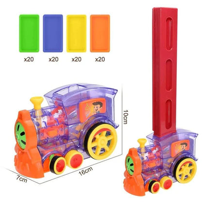 DOMINO ELECTRIC TRAIN WITH LIGHT & MUSIC (80 PCS Domino)